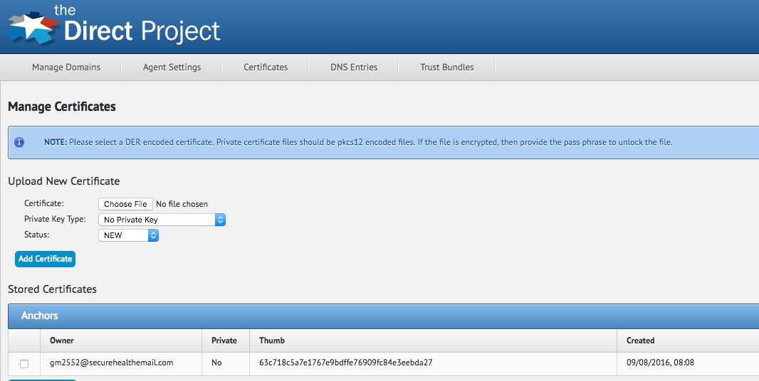 WSConfigAddCertificate